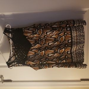 Abstract Print Relaxed Fit Top